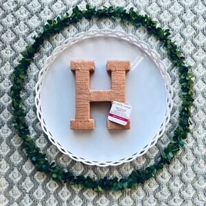 NWT Michaels Pale Pink Textured Letter "H" Table Top Decor by Ashland